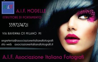 biglietto da visita aif modelle